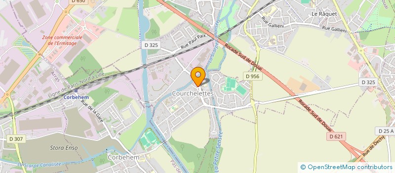 localisation de l'entreprise AMICALE PERSONNEL COMMUNAL  COURCHELETTES