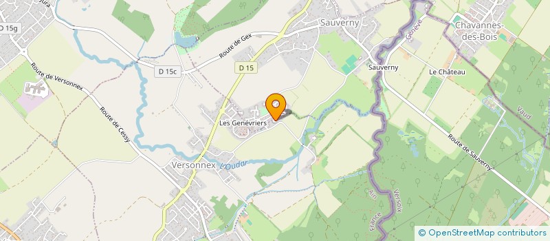 localisation de l'entreprise AMICALE PERSONNEL COMMUNAL  VERSONNEX