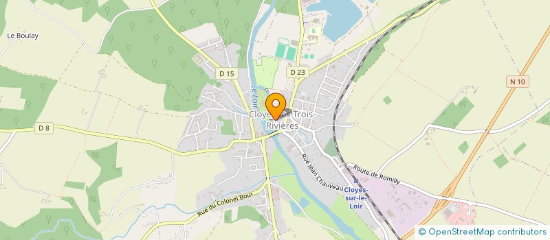 localisation de l'entreprise AMICALE PERSONNEL COMMUNAL à CLOYES-LES-TROIS-RIVIERES