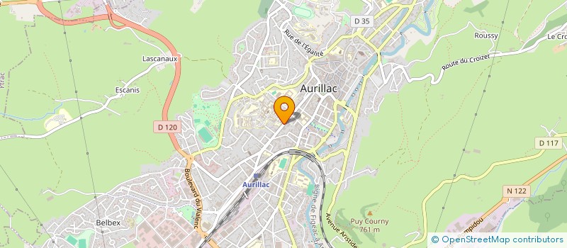localisation de l'entreprise AMICALE PERSONNEL CTRE HOSPITALIER à AURILLAC