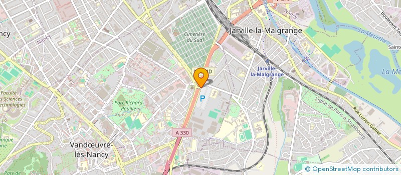 localisation de l'entreprise AMICALE PERSONNEL DE L O R T F  VANDUVRE-LES-NANCY