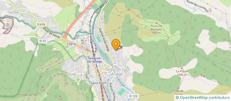 localisation de l'entreprise AMICALE PERSONNEL HOPITAL JULES ROUSSE à TARASCON-SUR-ARIEGE