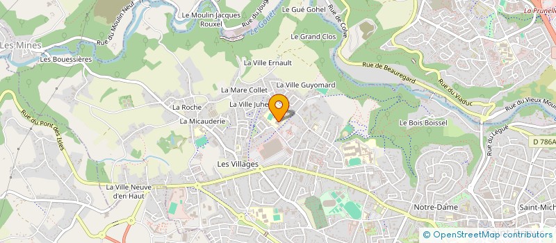 localisation de l'entreprise AMICALE PERSONNEL LEP JEAN MOULIN à SAINT-BRIEUC