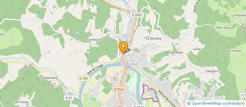 localisation de l'entreprise AMICALE PERSONNEL MAISON RETRAITE DU BUGUE  LE BUGUE