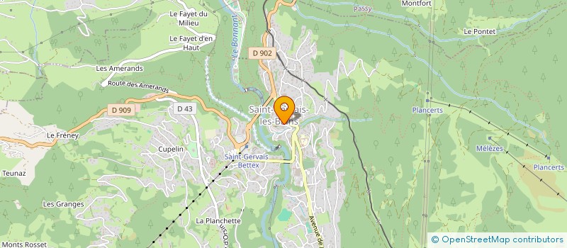 localisation de l'entreprise AMICALE PERSONNEL MUNICIPAL ST GERVAIS à SAINT-GERVAIS-LES-BAINS