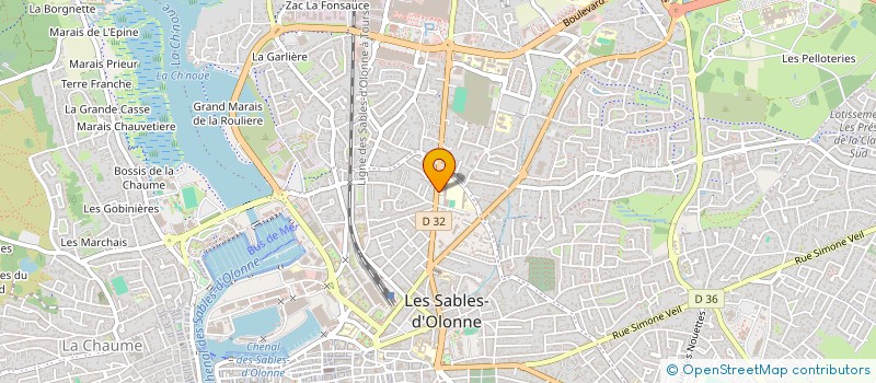 localisation de l'entreprise AMICALE PERSONNEL SAVARY à LES SABLES D'OLONNE