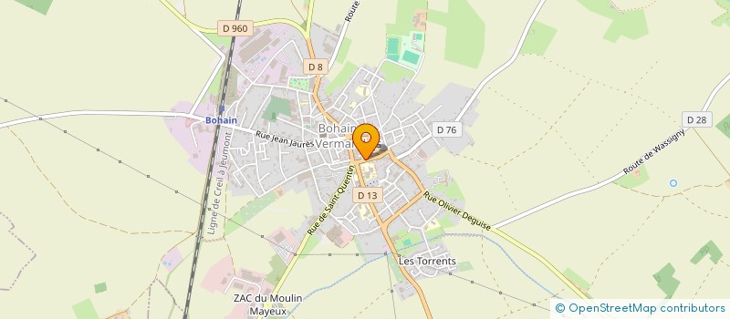 localisation de l'entreprise AMICALE PERSONNEL SIVOM BOHAIN FRESNOY à BOHAIN-EN-VERMANDOIS