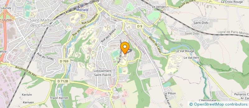 localisation de l'entreprise AMICALE PERSONNELS DU GRETA à MORLAIX