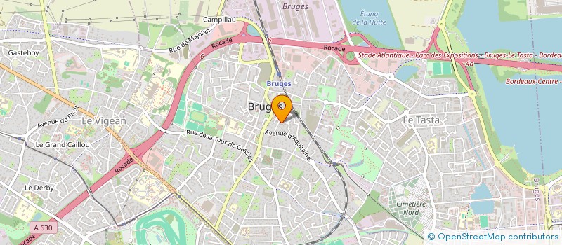 localisation de l'entreprise AMICALE PERSONNELS JEUNESSE SPORTS 33 à BRUGES