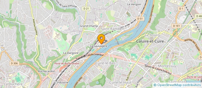 localisation de l'entreprise AMICALE PERSONNELS LP LA SAUVAGERE  LYON