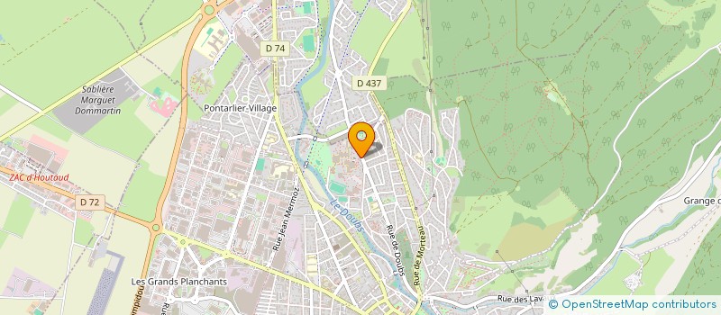 localisation de l'entreprise AMICALE PERSONNELS LYCEE COLLEGE MARMIER  PONTARLIER