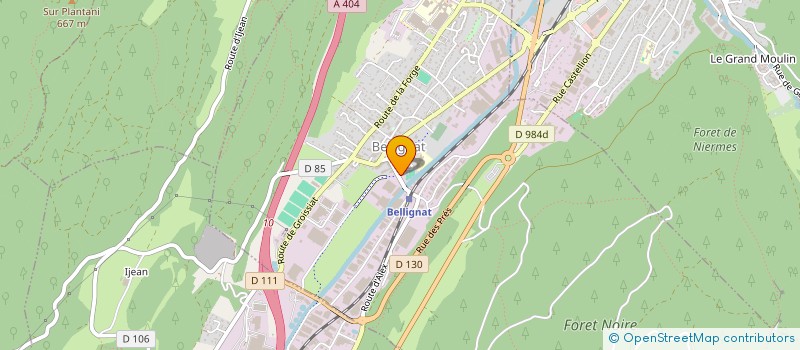 localisation de l'entreprise AMICALE PETANQUE BELLIGNAT à BELLIGNAT