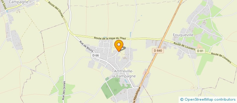 localisation de l'entreprise AMICALE PETANQUE DE THUIT ANGER  AMFREVILLE-SAINT-AMAND