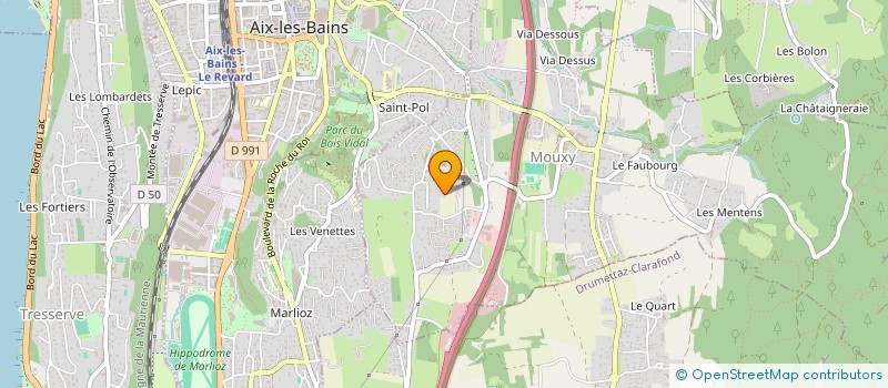 localisation de l'entreprise AMICALE PETANQUE DRUMETTAZ-MOUXY  MOUXY