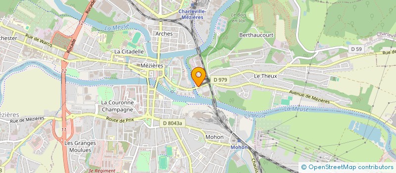 localisation de l'entreprise AMICALE PETANQUE LE THEUX  CHARLEVILLE-MEZIERES