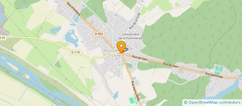 localisation de l'entreprise AMICALE PETANQUE OUZOUER SUR LOIRE - DAMPIERRE EN BURLY  OUZOUER-SUR-LOIRE