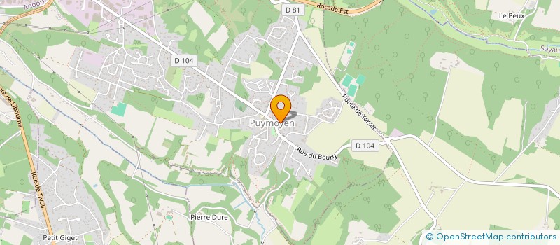 localisation de l'entreprise AMICALE PETANQUE PUYMOYEN à PUYMOYEN