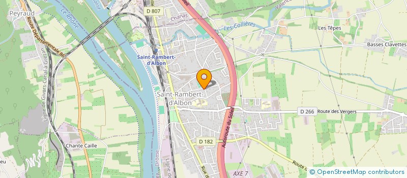 localisation de l'entreprise AMICALE PETANQUE RAMBERTOISE  SAINT-RAMBERT-D'ALBON
