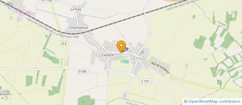 localisation de l'entreprise AMICALE PETANQUE THOLUSIENNE - APT  LE THOU