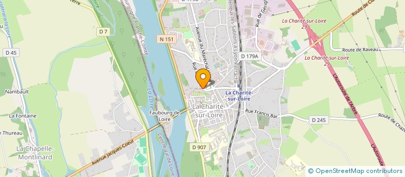 localisation de l'entreprise AMICALE PHILATELIQUE CHARITOISE à LA CHARITE-SUR-LOIRE
