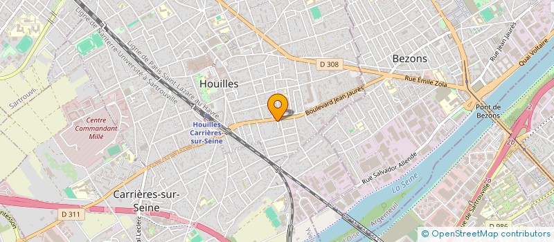 localisation de l'entreprise AMICALE PHILATELIQUE DE HOUILLES  HOUILLES