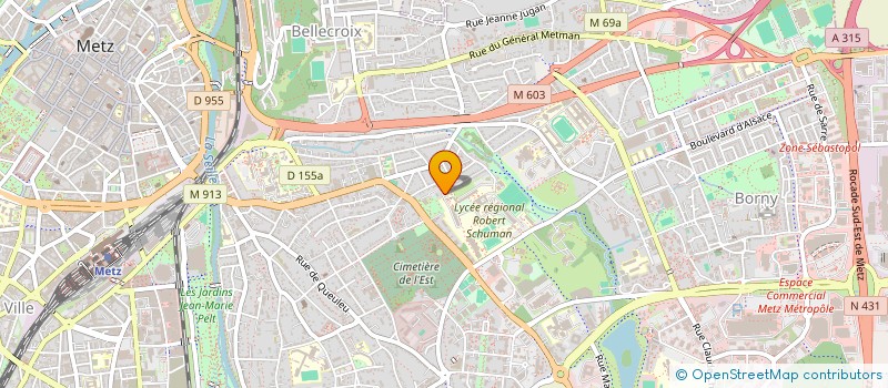 localisation de l'entreprise AMICALE PHILATELIQUE DE METZ  METZ