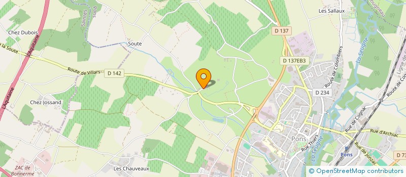 localisation de l'entreprise AMICALE PHILATELIQUE DE PONS  PONS