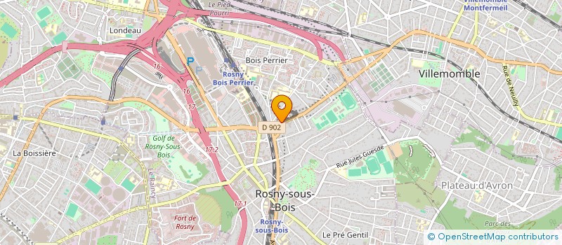 localisation de l'entreprise AMICALE PHILATELIQUE DE ROSNY SOUS BOIS à ROSNY-SOUS-BOIS