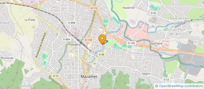 localisation de l'entreprise AMICALE PHILATELIQUE ET GENEALOGIQUE MAZAMETAINE  MAZAMET