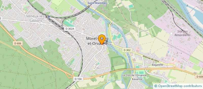 localisation de l'entreprise AMICALE PHILATELIQUE MORET ET ENVIRONS  MORET-LOING-ET-ORVANNE