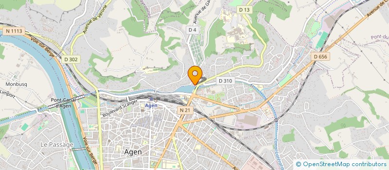 localisation de l'entreprise AMICALE PIEDS NOIRS ET AMIS LOT ET GARONNE  AGEN