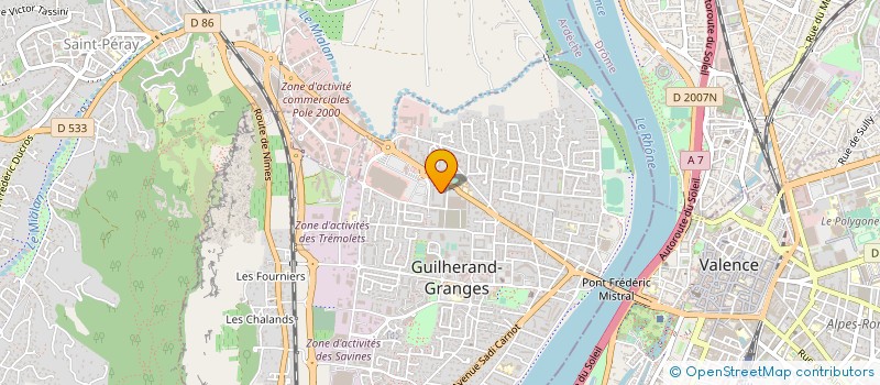 localisation de l'entreprise AMICALE PIERRE BLANCHE  GUILHERAND-GRANGES