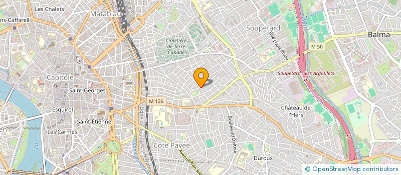 localisation de l'entreprise AMICALE PINEL BOULES  TOULOUSE