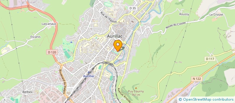 localisation de l'entreprise AMICALE POLICE AURILLAC ARPAJON SUR CERE  AURILLAC