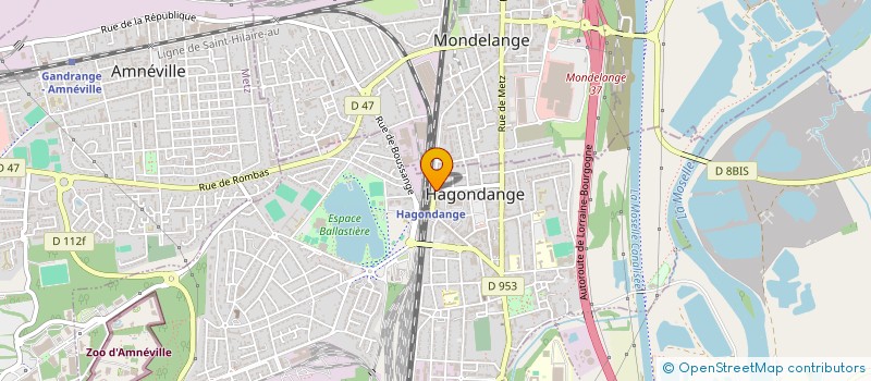 localisation de l'entreprise AMICALE POLICE HAGONDANGE-MOYEUVRE  HAGONDANGE