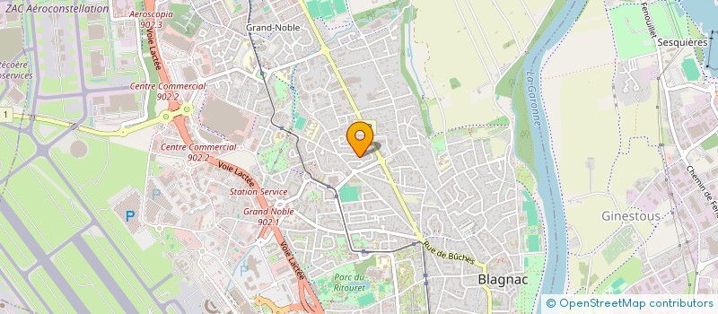 localisation de l'entreprise AMICALE POMPIERS AEROGARE TOULOUSE-BLAGNAC  BLAGNAC