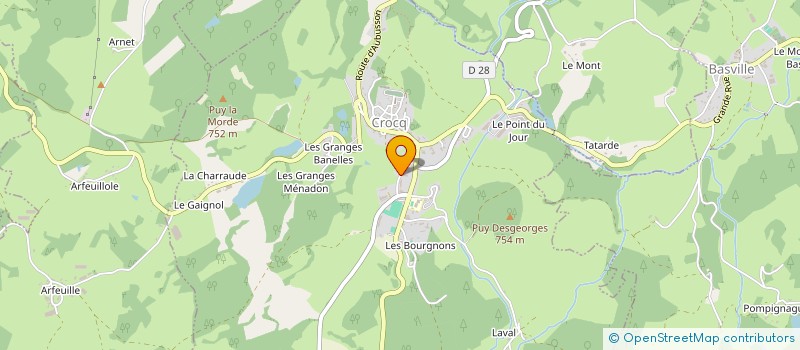 localisation de l'entreprise AMICALE PONGISTE DE CROCQ  CROCQ