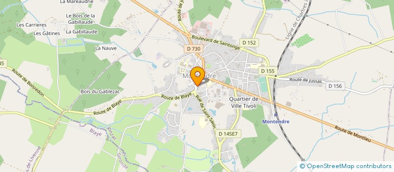 localisation de l'entreprise AMICALE PONGISTE MONTENDRAISE  MONTENDRE