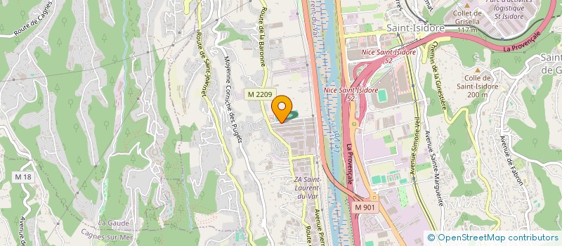 localisation de l'entreprise AMICALE PORTE DE FRANCE DES SAPEURS POMPIERS DE SAINT LAURENT DU VAR à SAINT-LAURENT-DU-VAR