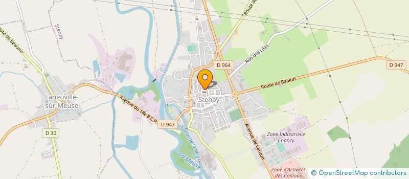 localisation de l'entreprise AMICALE POST SCOLAIRE STENAY  STENAY