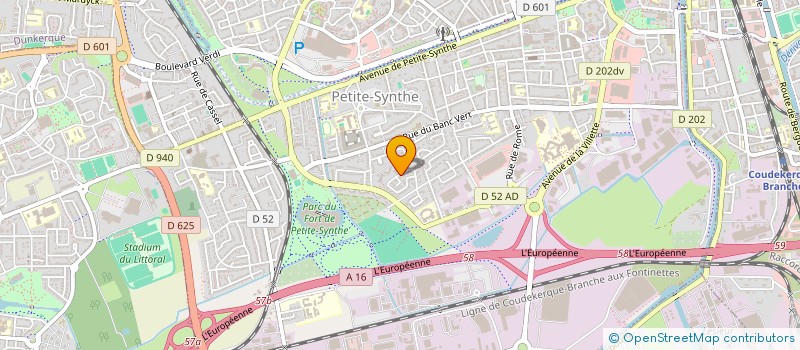 localisation de l'entreprise AMICALE POUR LE DON BENEVOLE DE SANG ET DE MOELLE OSSEUSE SIDERURGIE LITTORAL à DUNKERQUE