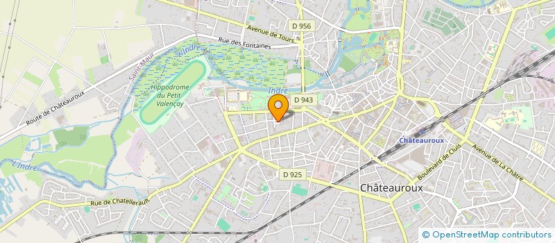 localisation de l'entreprise AMICALE POUR LE DON DE SANG BENEVOLE DE CHATEAUROUX à CHATEAUROUX
