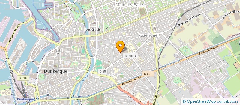 localisation de l'entreprise AMICALE POUR LE DON DE SANG BENEVOLE DE DUNKERQUE ET SA REGION à DUNKERQUE