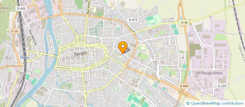 localisation de l'entreprise AMICALE POUR LE DON DE SANG BENEVOLE DU SENONAIS à SENS