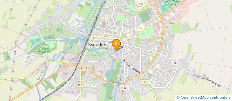 localisation de l'entreprise AMICALE POUR LE DON DU SANG BENEVOLE D'ISSOUDUN ET SA REGION à ISSOUDUN