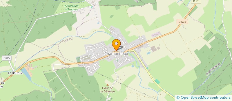 localisation de l'entreprise AMICALE POUR LE  DON DU SANG BENEVOLE DE CHAMPENOUX ET ENVIRONS  CHAMPENOUX