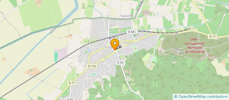 localisation de l'entreprise AMICALE POUR LE DON DU SANG BENEVOLE DE FONTVIEIELLE  FONTVIEILLE