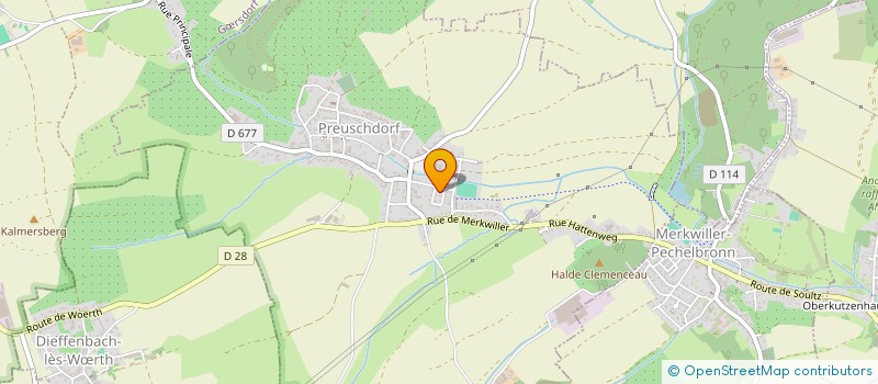 localisation de l'entreprise AMICALE POUR LE DON DU SANG BENEVOLE DE HOFFEN ET ENVIRONS  HOFFEN