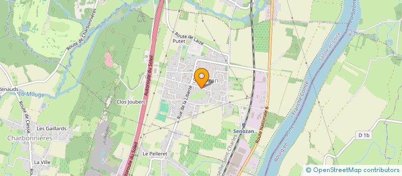 localisation de l'entreprise AMICALE POUR LE DON DU SANG BENEVOLE EN HAUT MACONNAIS à LUGNY