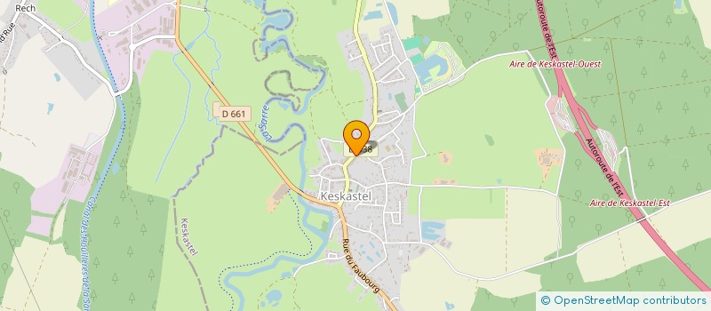 localisation de l'entreprise AMICALE POUR LE DON DU SANG DE KESKASTEL  KESKASTEL